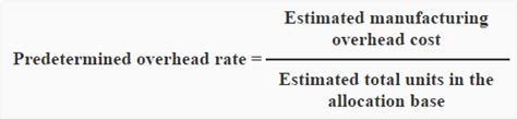 The formula for a predetermined overhead rate is blank - The formula for computing a predetermined overhead rate is. A) estimated annual overhead costs ÷ estimated annual operating activity. B) estimated annual overhead costs ÷ actual annual operating activity. C) actual annual overhead costs ÷ actual annual operating activity. D) actual annual overhead costs ÷ estimated annual operating activity.